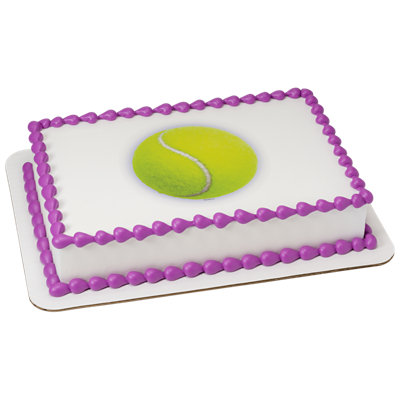 Tennis Ball Photoreal Image Photo Cake - Image 1
