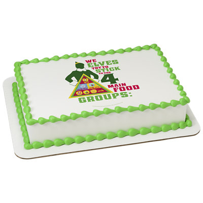 Elf 4 Main Food Groups Cake - Image 1