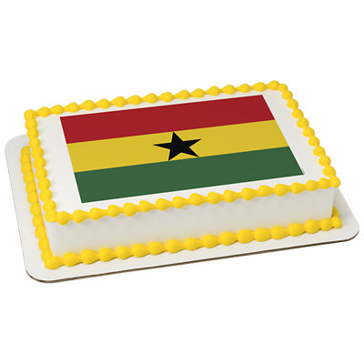 Ghana Country Flag Cake - Image 1