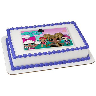L.O.L. SURPRISE You Glow Girl Image Photo Cake - Image 1