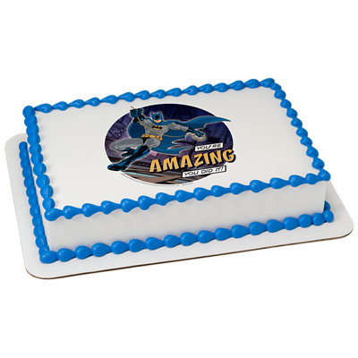 Batman™ You're Amazing Image Photo Cake - Image 1
