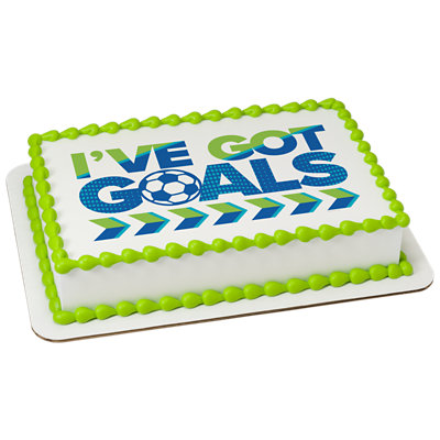 I've Got Goals Image Photo Cake - Image 1