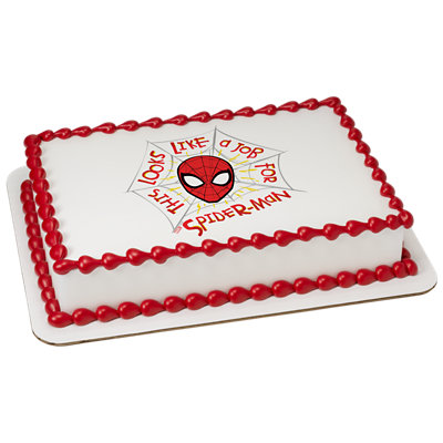 MARVEL's Spider Man® A Job For Spider Man Image Photo Cake - Image 1