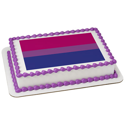 Bisexual Pride Flag Cake - Image 1