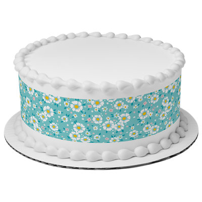 Blue Ditsy Print Cake - Image 1