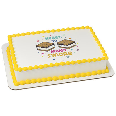 Here's To Many S'more Image Photo Cake - Image 1
