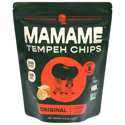 Mamame Tempeh Chips Original 3.5oz - 3.5 OZ - Image 2