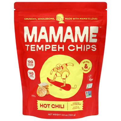 Mamame Tempeh Chips Hot Chili 3.5oz - 3.5 OZ - Image 2