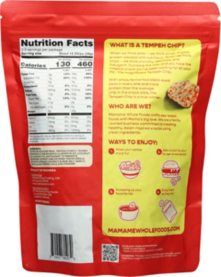 Mamame Tempeh Chips Hot Chili 3.5oz - 3.5 OZ - Image 5