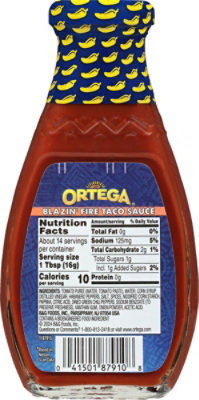 Ortega Blazin Fire Hot Taco Sauce 8 Oz - 8 FZ - Image 6