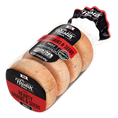 Rustik Oven Hearty Grains And Seeds Bagels - 17 OZ - Image 4