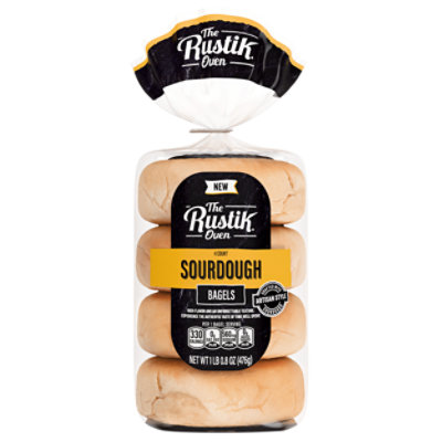 Rustik Oven Sourdough Bagels - 17 OZ - Image 1