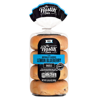 Rustick Oven Lemon Blueberry Bagels - 17 OZ - Image 1