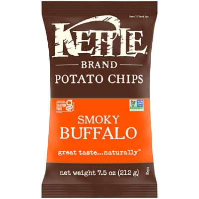 Kettle Brand Smoky Buffalo Potato Chips, 7.5 Oz Bag - 7.5 OZ - Image 2