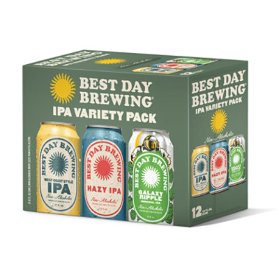 Best Day Ipa Variety Pack Non-alc In Cans - 12-12 FZ - Image 1