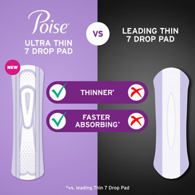 Poise Ultrathn Ultra Pad Convenience Pack Long Length 22 - 22 CT - Image 2