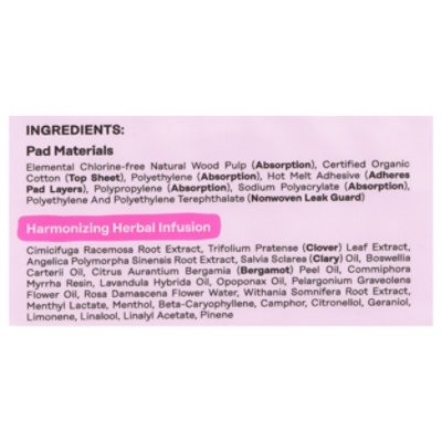 The Honey Pot Peri-menopause Day & Night Pad Support With Herbal Blend 11ct - 11 CT - Image 3