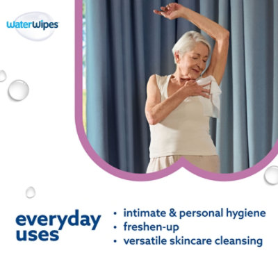 WaterWipes Sensitive+ Body & Intimate Wipes 99.9% Water Unscented & Hypoallergenic - 90 Wipes - Image 6