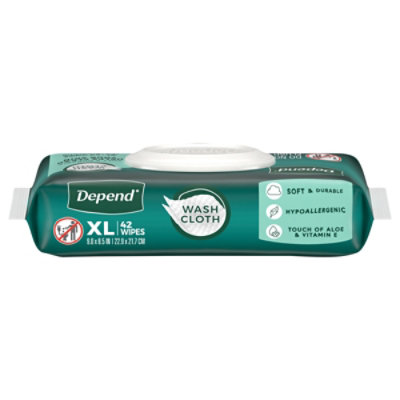Depend Wipes Rgd Flptp 42 Count - 42 CT - Image 1