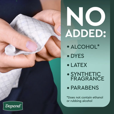 Depend Wipes Rgd Flptp 42 Count - 42 CT - Image 3