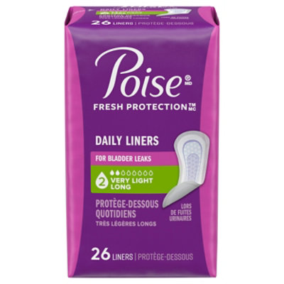 Poise Vry Lt Liner Trial Pack Long Length 26 - 26 CT - Image 1