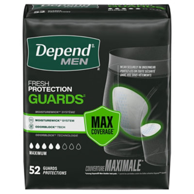 Depend Men Max Absorb Guard 52 - 52 CT - Image 1