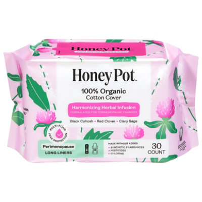 The Honey Pot Peri-menopause Long Liners 30ct Pack - 30 CT - Image 1