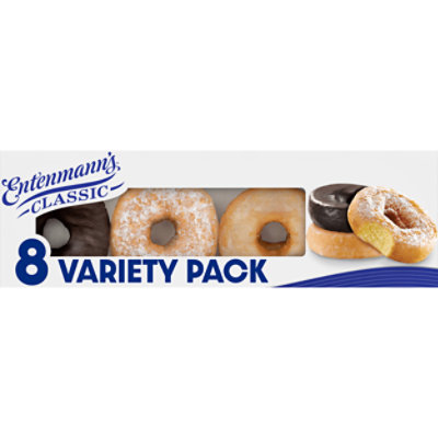 Entenmanns Classic Donuts Variety Pack 8 Count - 14.3 OZ - Image 1