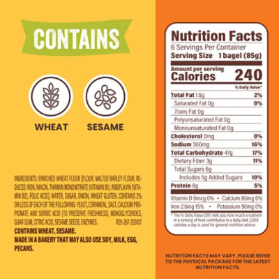 Thomas Onion Bagels - 18 OZ - Image 2