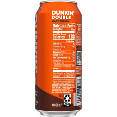 Dunkin Double Cafe Mocha Iced Espresso 15fz - 15 FZ - Image 2