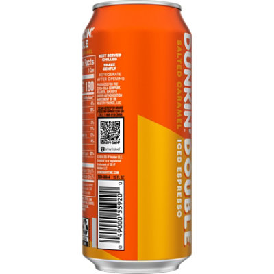 Dunkin Double Salted Caramel Iced Espresso 15fz - 15 FZ - Image 3