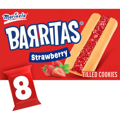 Marinela Barritas Strawberry Filled Cookies 8 Count - 15.52OZ - Image 1