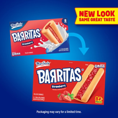 Marinela Barritas Strawberry Filled Cookies 8 Count - 15.52OZ - Image 4