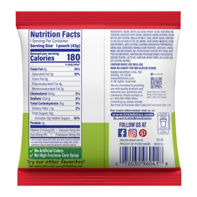 Entenmanns Little Bites Chocolatey Chip Mini Muffins - 1.5 OZ - Image 5