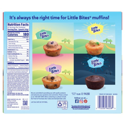 Entenmanns Little Bites Blueberry Mini Muffins 10 Packs - 15 OZ - Image 5