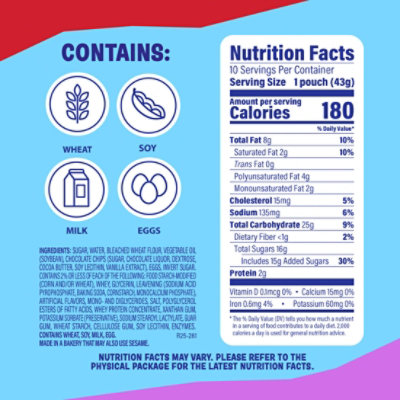 Entenmanns Little Bites Chocolatey Chip Mini Muffins 10 Packs - 15 OZ - Image 4