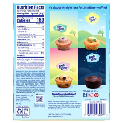 Entenmanns Little Bites Banana Mini Muffins 5 Packs - 7.5 OZ - Image 5