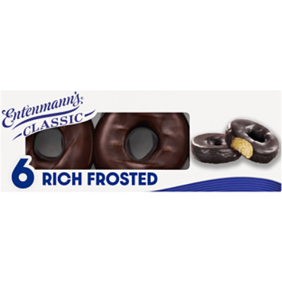 Entenmann Rich Frosted Chocolate Donuts - 11.25OZ - Image 1
