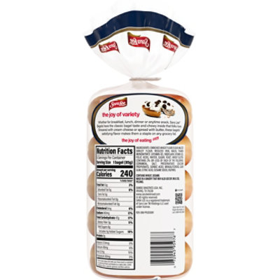 Sara Lee Deluxe Plain Bagels 5 Count - 15 OZ - Image 5