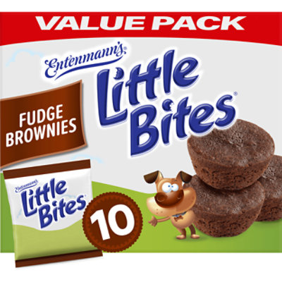 Entenmann's Little Bites Mini Fudge Brownies - 10 - 18 OZ - Image 1