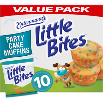 Entenmanns Little Bites Party Cake Mini Muffins 10 Packs - 15 OZ - Image 1