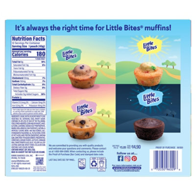 Entenmanns Little Bites Party Cake Mini Muffins 10 Packs - 15 OZ - Image 5