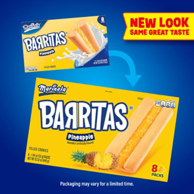 Marinela Barritas Pineapple Filled Cookies 8 Count - 15.52OZ - Image 4