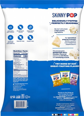 Skinny Pop White Cheddar Party Size - 8OZ - Image 5