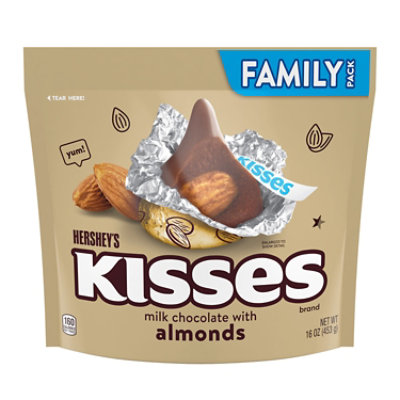 Hersheys Kisses  Milk Chocolate With Almond - 16 OZ - Image 2