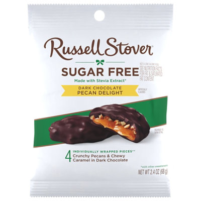 Russel Stover Sugar Free Pecan Delights Dark - 2.4 OZ - Image 2
