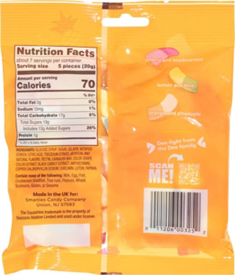 Smartie Squashies Mixed Fruit - 5 OZ - Image 5