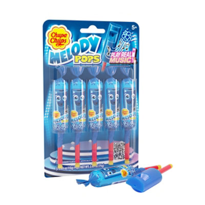 Chupa Chups Melody Pops Blue Raspberry - 12 CT - Image 2