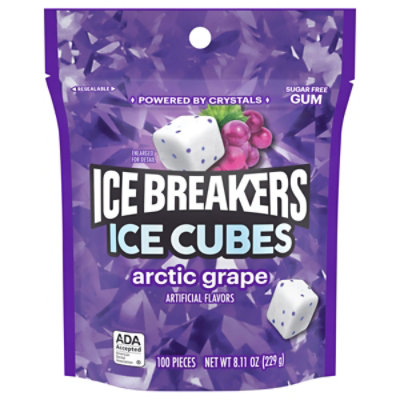 Ice Breaker Ice Cubes Artic Grape Pouch - 8.11 OZ