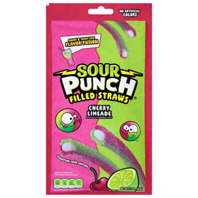 Sour Punch Filled Straws Cherry Lime - 5 OZ - Image 2